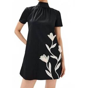 STAUD | Dresses | V53 Staud Kennedy Dress Metallic Bloom Us | Poshmark
